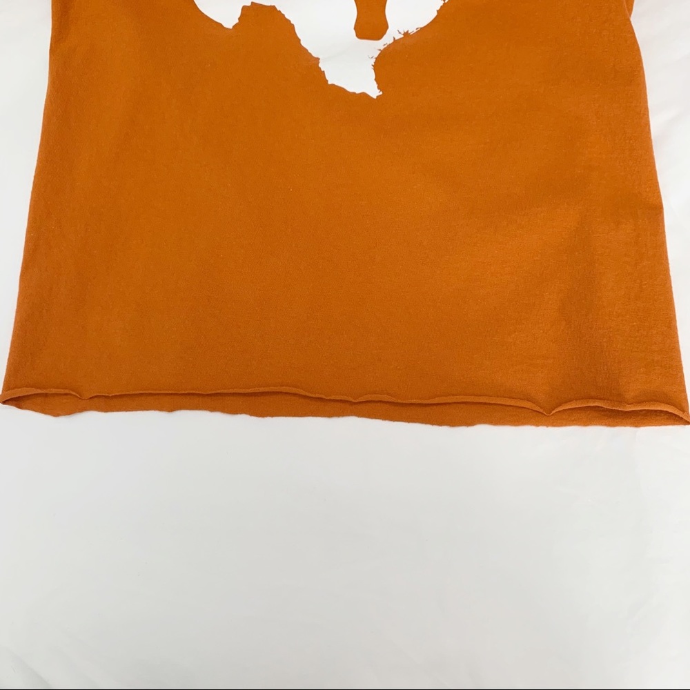 Texas Longhorn UT Cut-off Cropped T Shirt - Picture 4 of 8